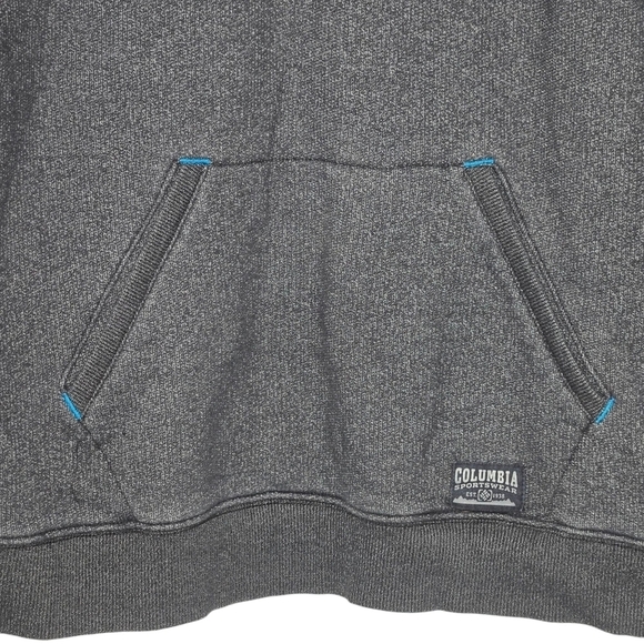 Columbia Sportswear Men's Heather Black Quarter Zip Fleece Sweater Size Large - Picture 3 of 11